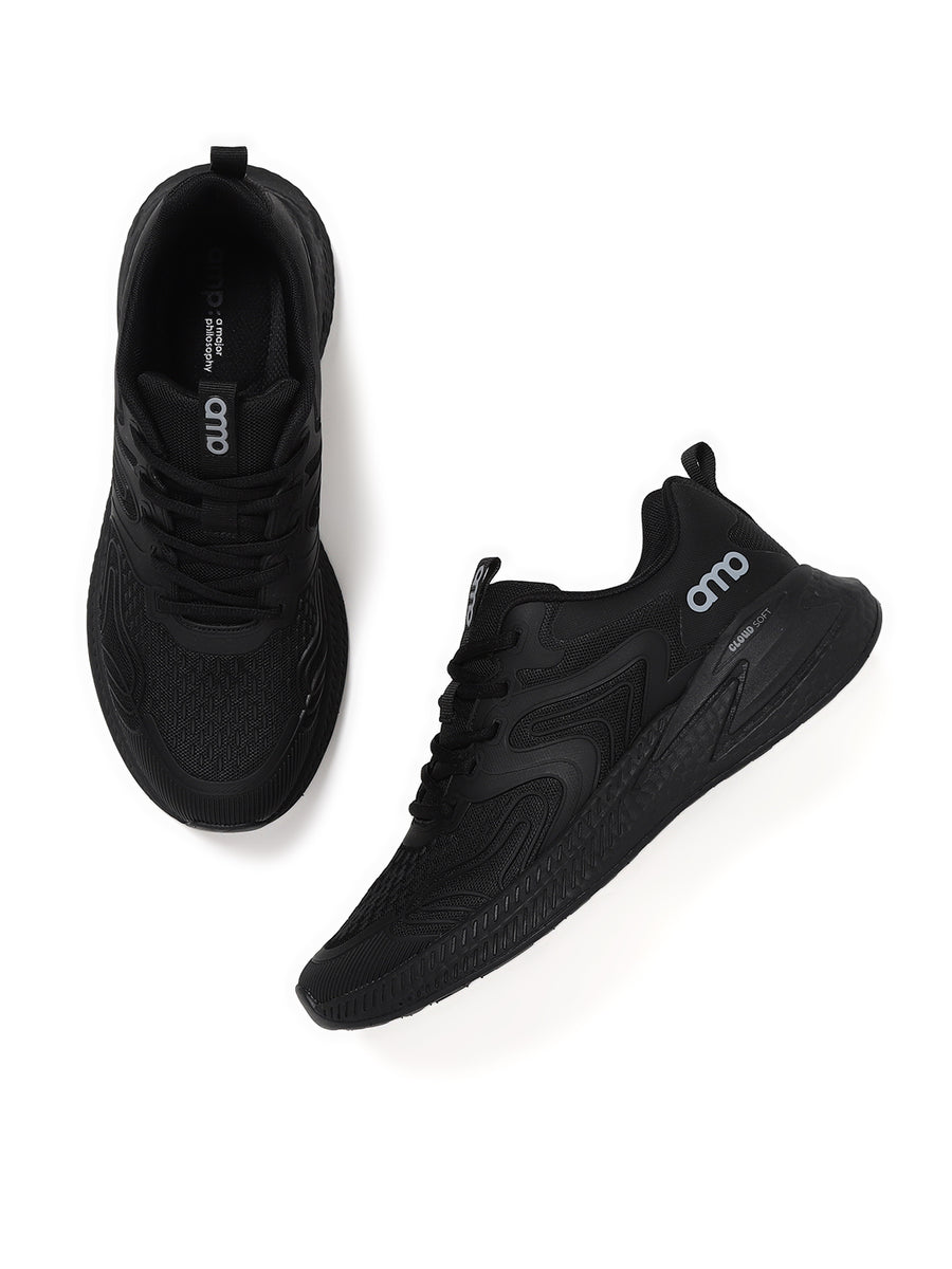 Amp Men’s Knitted Sports Lace up AM036BLACK Amp. A Major Philosophy.