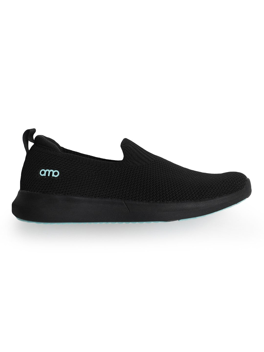 Amp Women’s Knitted Slip-On Sneakers AW012-BLACK