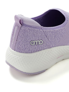 AMP WOMENS KNITTED SLIP-ON SNEAKERS AW051-LILAC