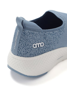 AMP WOMENS KNITTED SLIP-ON SNEAKERS AW051-BLUE