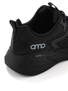 Amp Men’s Knitted Sports Lace up AM036-BLACK