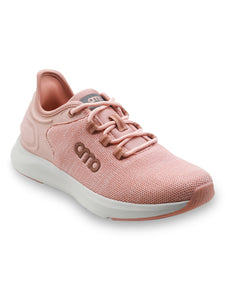 Amp Women’s Knitted Lace-Up Sneakers AW040-PEACH