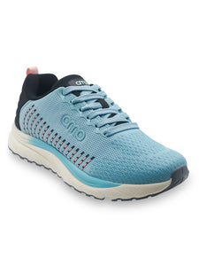 Amp Women’s Knitted Lace-Up Sneakers AW041-BLUE