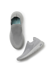 Amp Women’s Knitted Slip-On Sneakers AW007-GREY