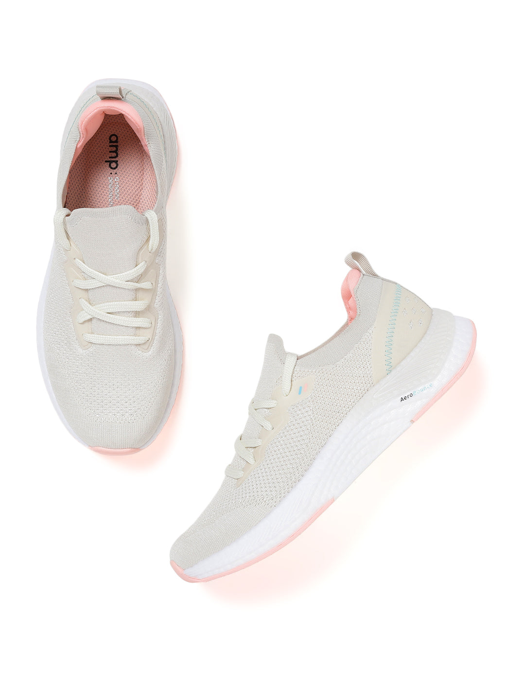 Amp Women’s Knitted Slip-On Sneakers AW059-BEIGE