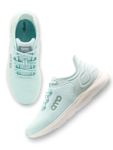 Amp Women’s Knitted Lace-Up Sneakers AW040-TURQUOISE