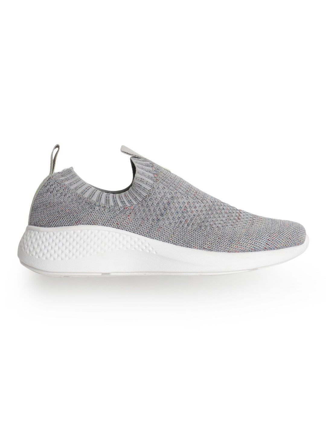 Amp Women’s Knitted Slip-On Sneakers AW009-GREY