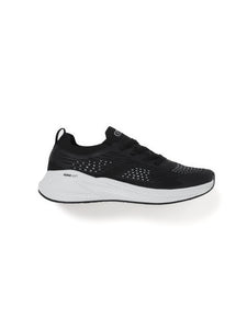 Amp Men’s Knitted Sports Lace-Up Sneakers AM035-BLACK