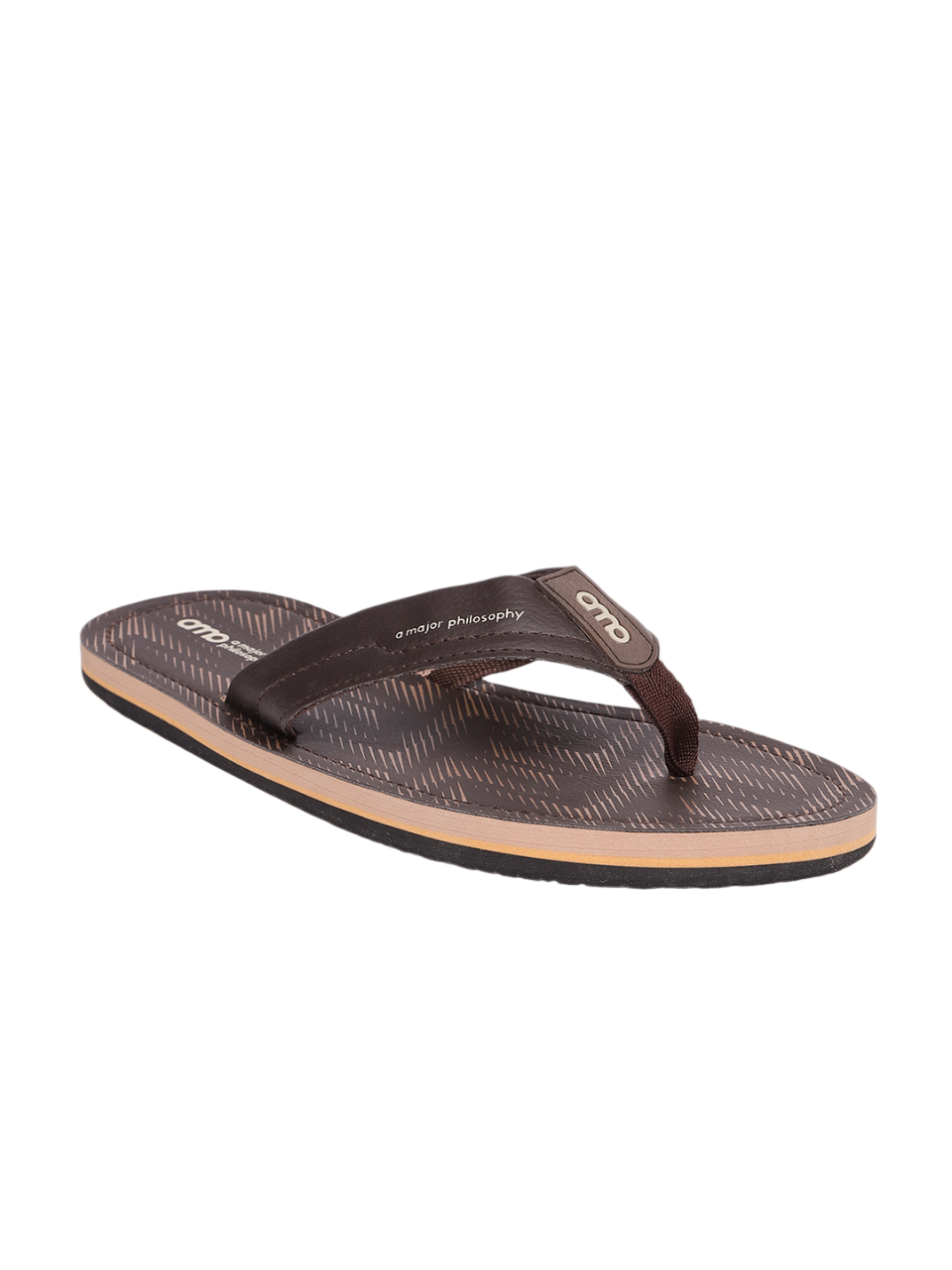 Amp Men's Flip Flop AM014-BROWN