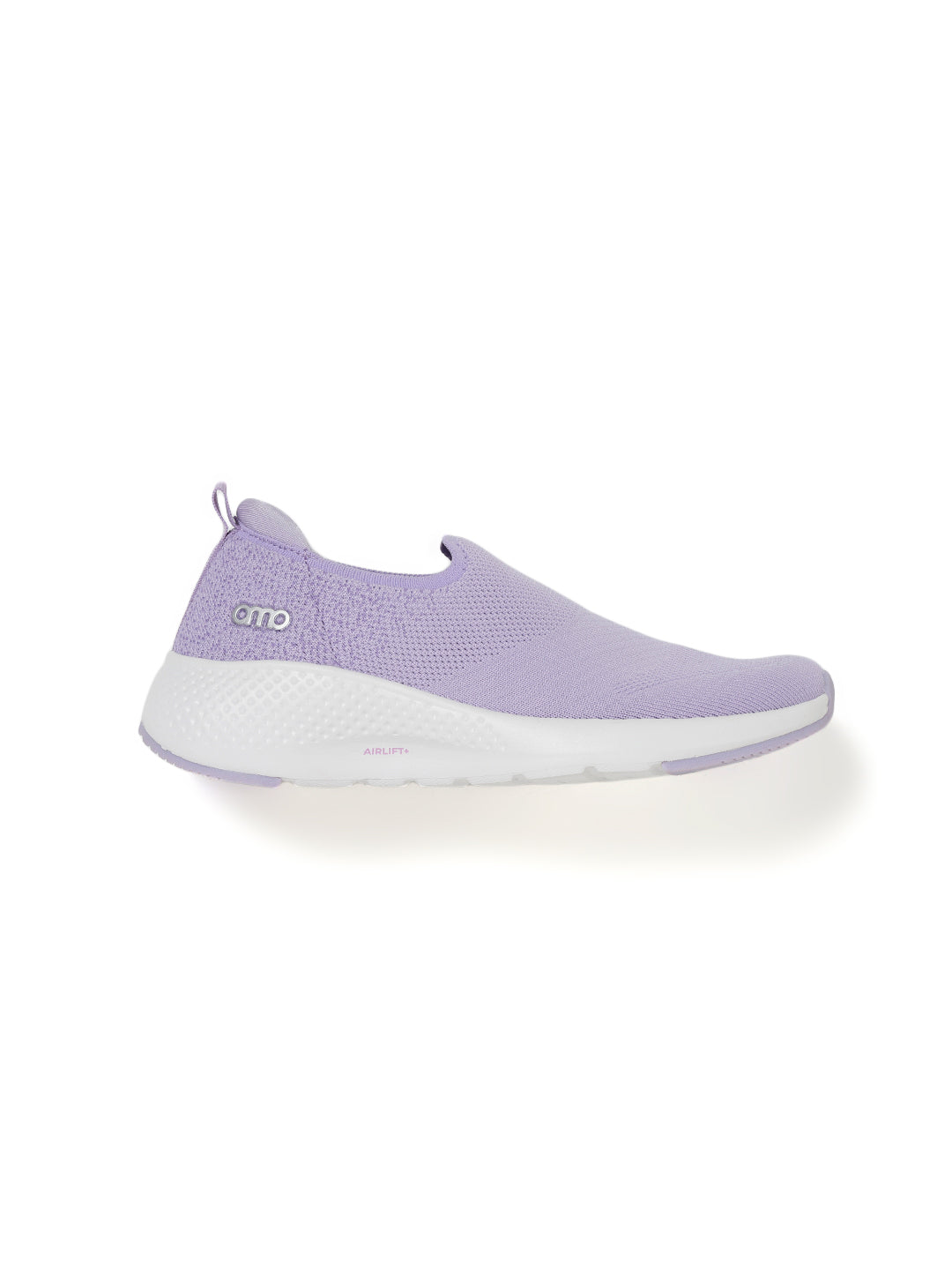 AMP WOMENS KNITTED SLIP-ON SNEAKERS AW051-LILAC
