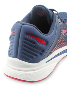 Amp Men’s Knitted Lace-Up Sneakers AM032-NAVY