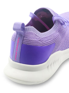 Amp Women’s Knitted Lace-Up Sneakers AW030-PURPLE