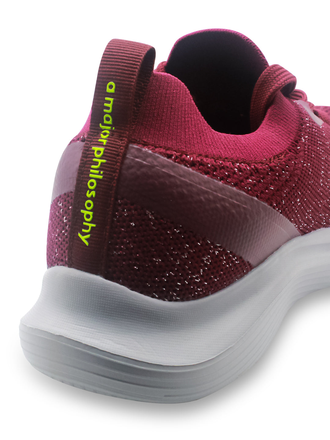 Amp Women’s Knitted Lace-Up Sneakers AW029-MAROON