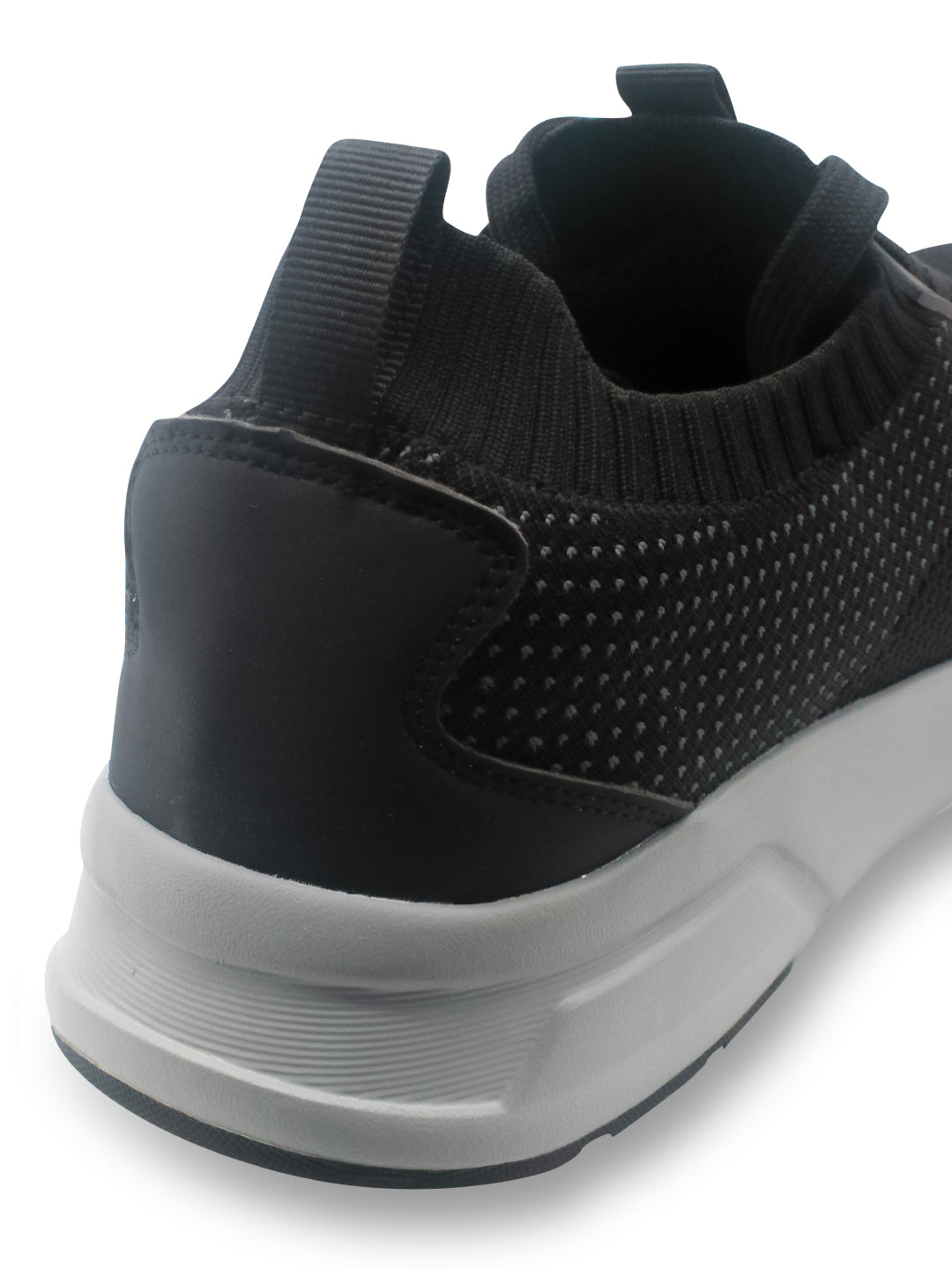 Amp Men’s Knitted Lace-Up Sneakers AM024-BLACK