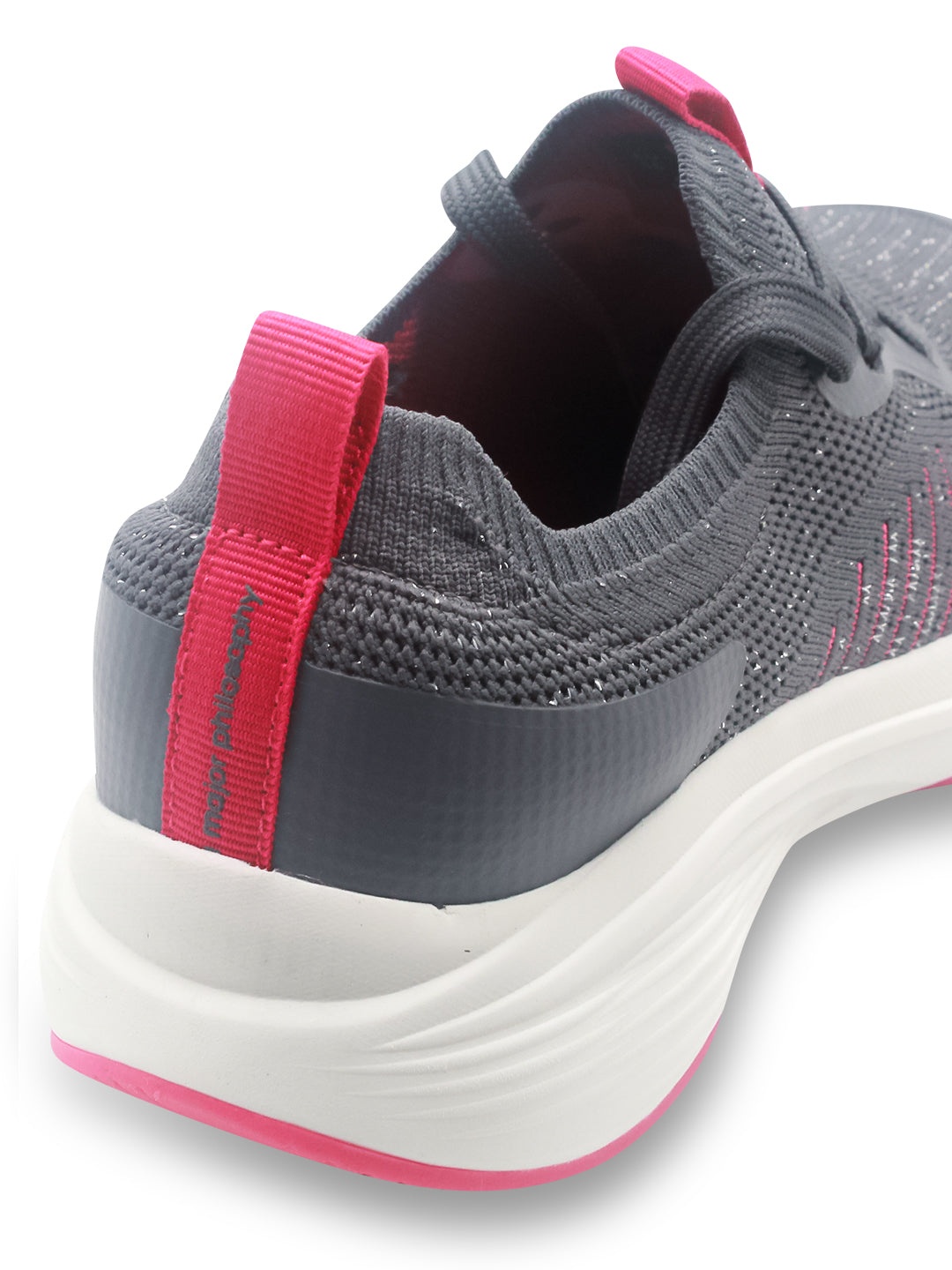 Amp Women’s Knitted Lace-Up Sneakers AW038-GREY