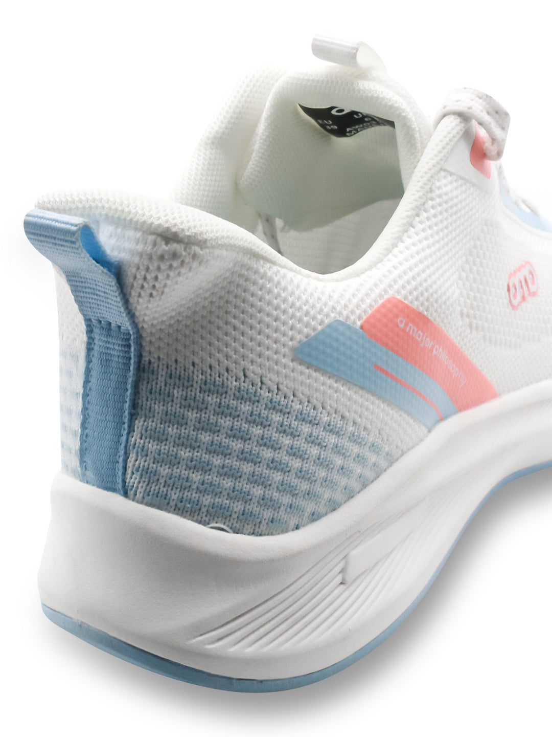 Amp Women’s Knitted Lace-Up Sneakers AW031-WHITE