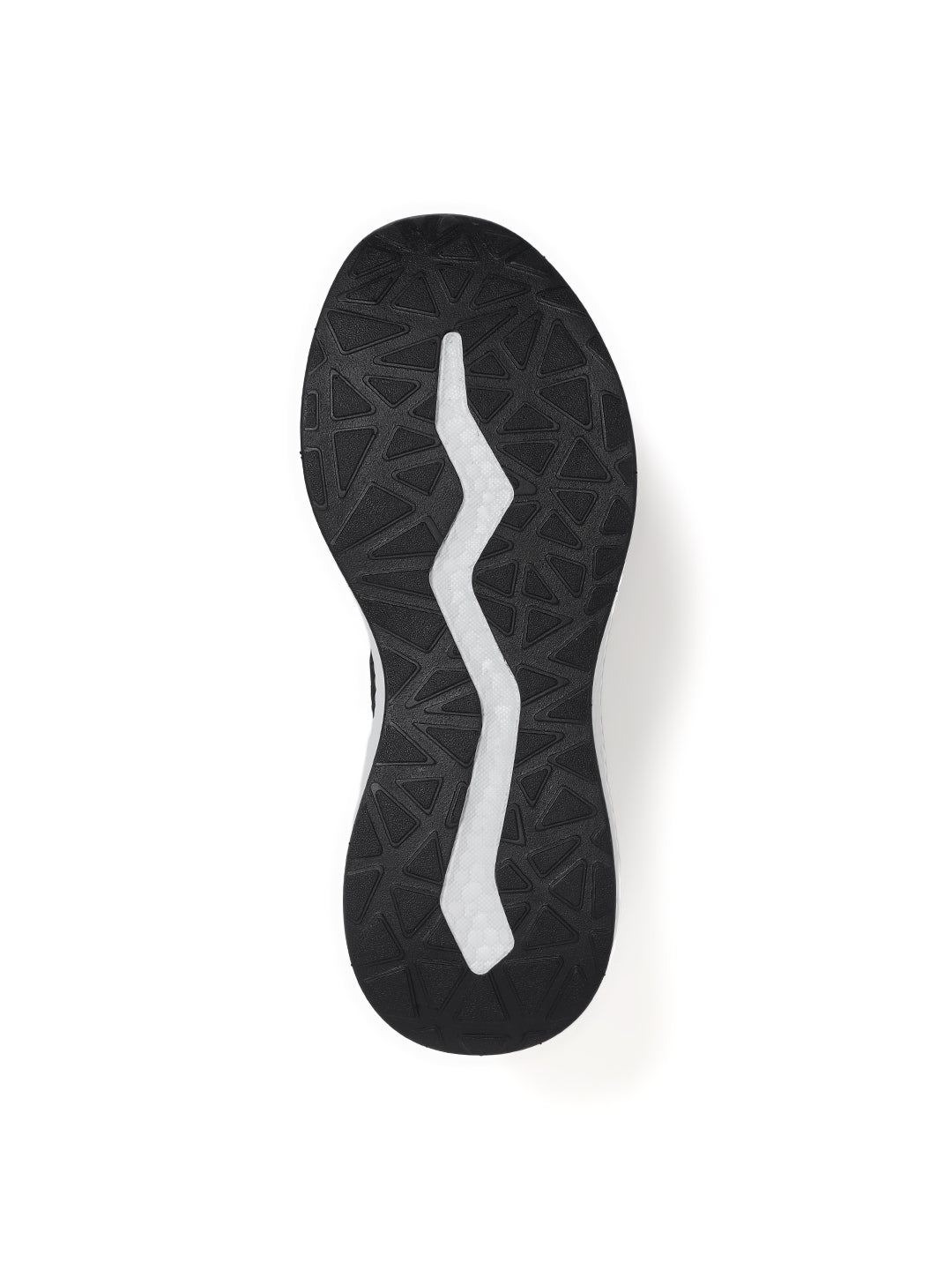 Amp Men’s Knitted Sports Lace-Up Sneakers AM035-BLACK