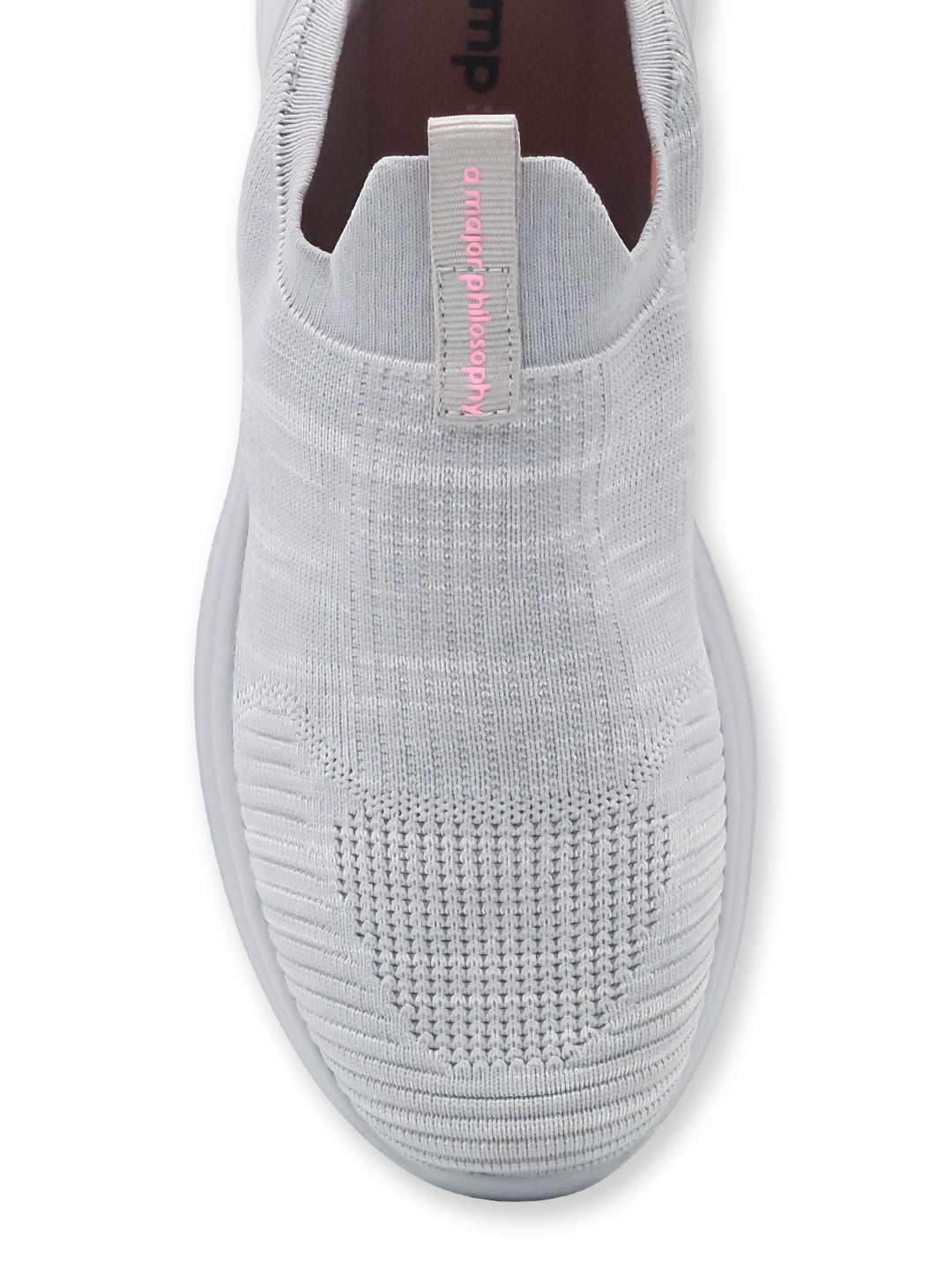 Amp Women’s Knitted Slip-On Sneakers AW026-GREY