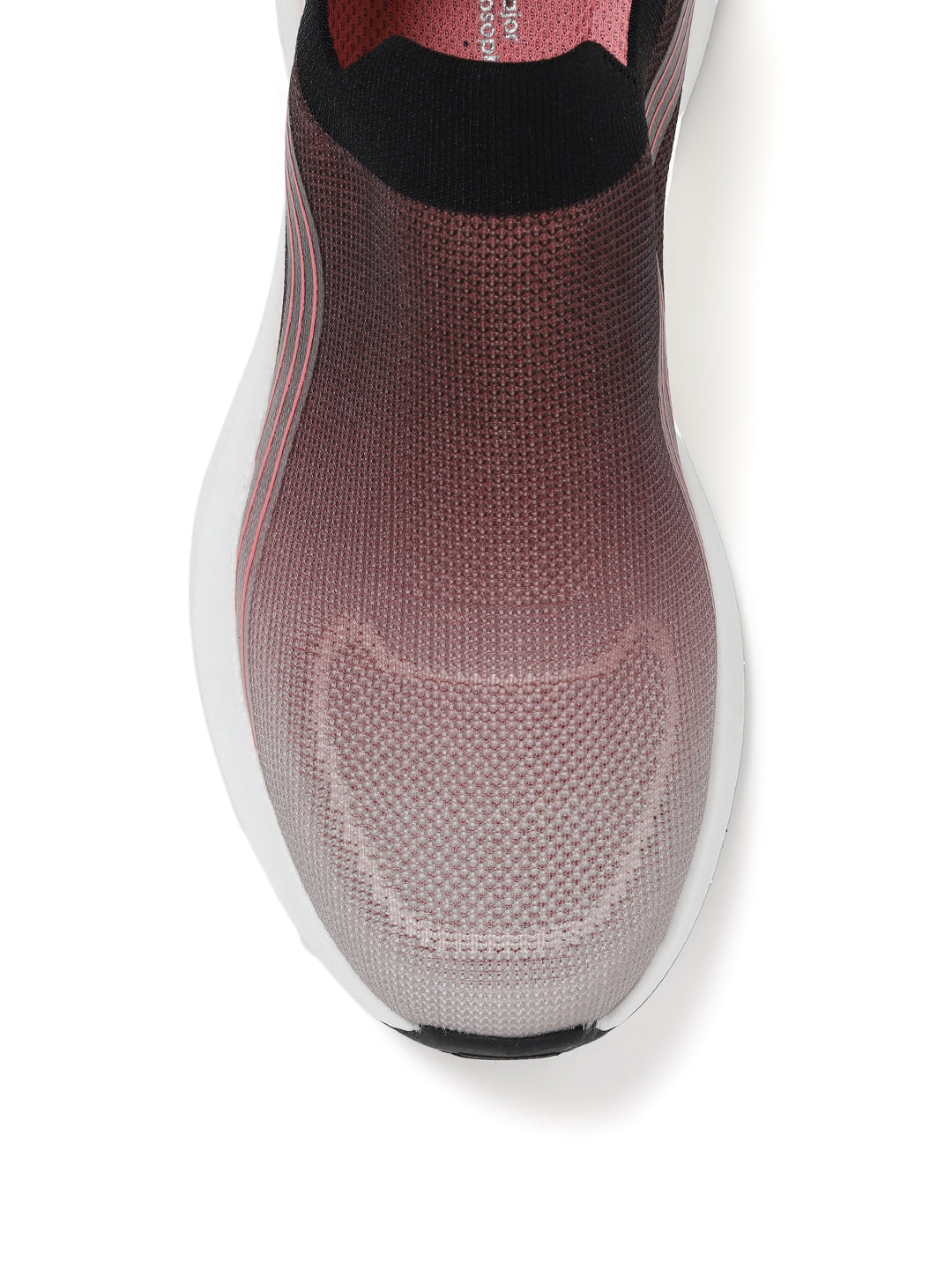 AMP WOMENS KNITTED SLIP-ON SNEAKERS AW058-BLACK