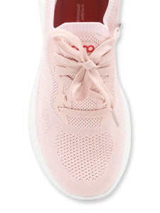 Amp Women’s Knitted Lace-Up Sneakers AW030-CLEAR PINK