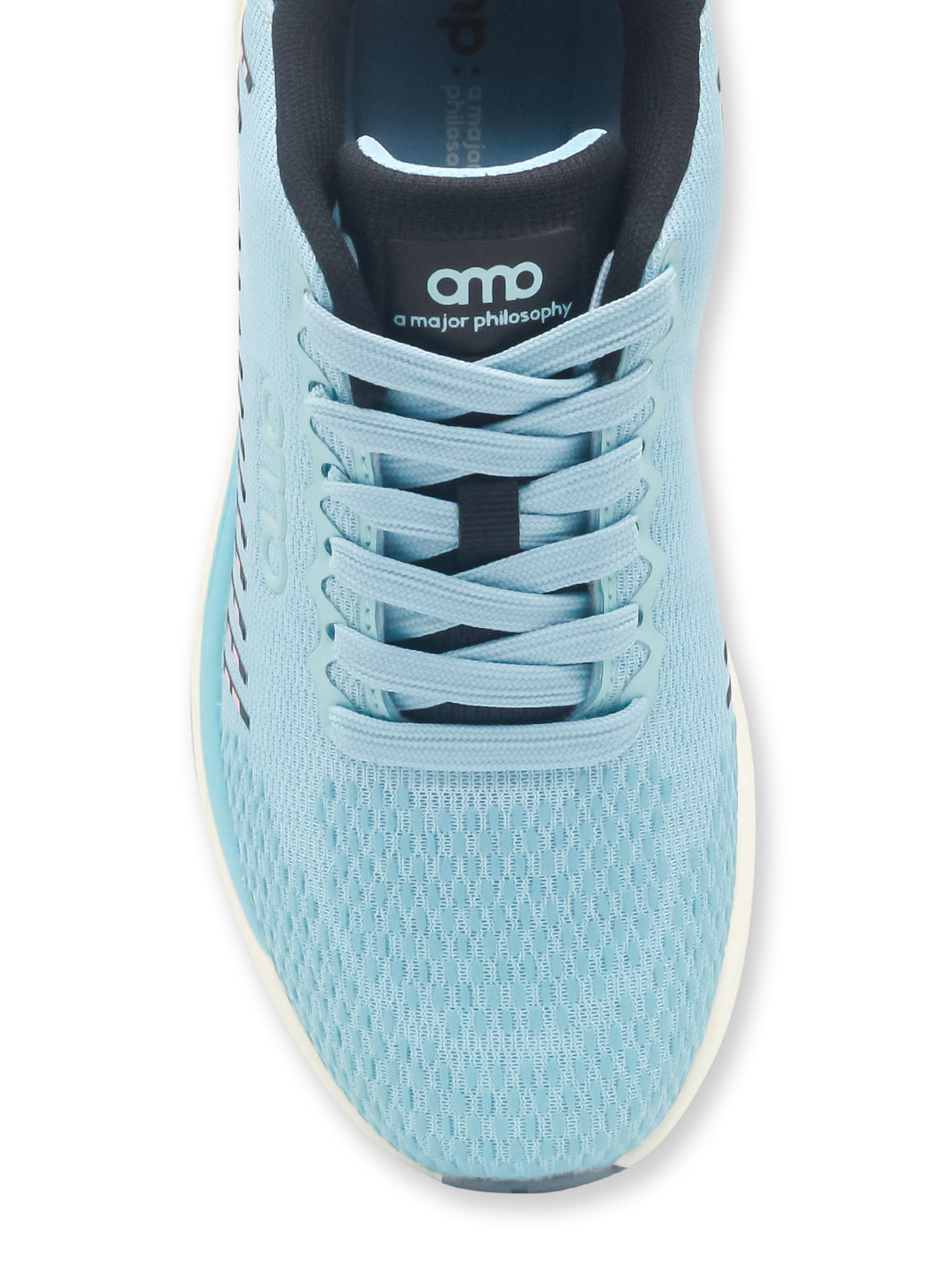 Amp Women’s Knitted Lace-Up Sneakers AW041-BLUE