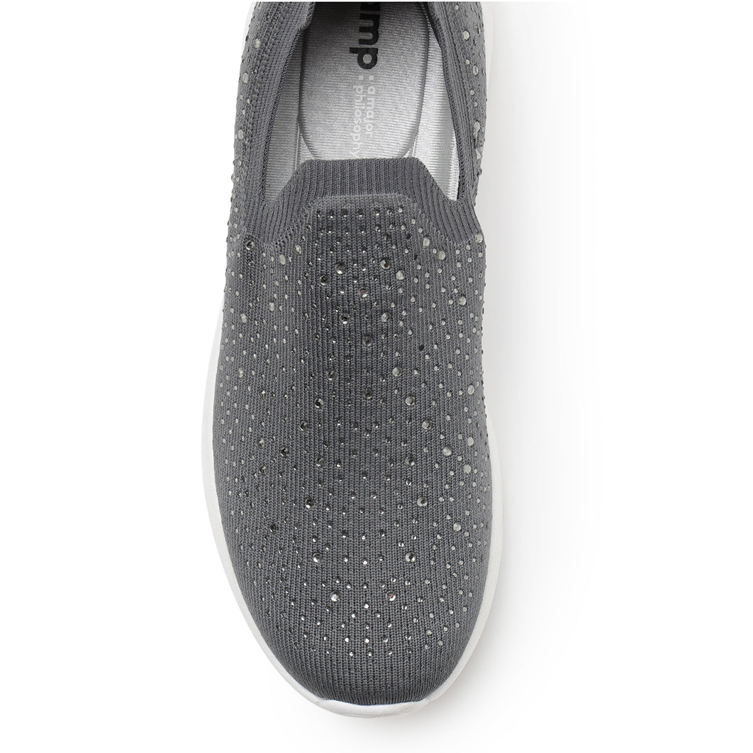 Amp Women’s Knitted Slip-On Sneakers AW011-GREY