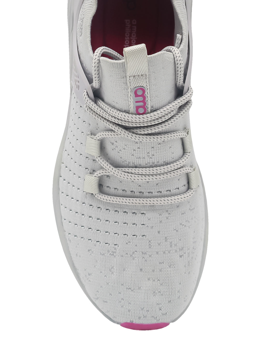 Amp Women’s Knitted Lace-Up Sneakers AW013-GREY