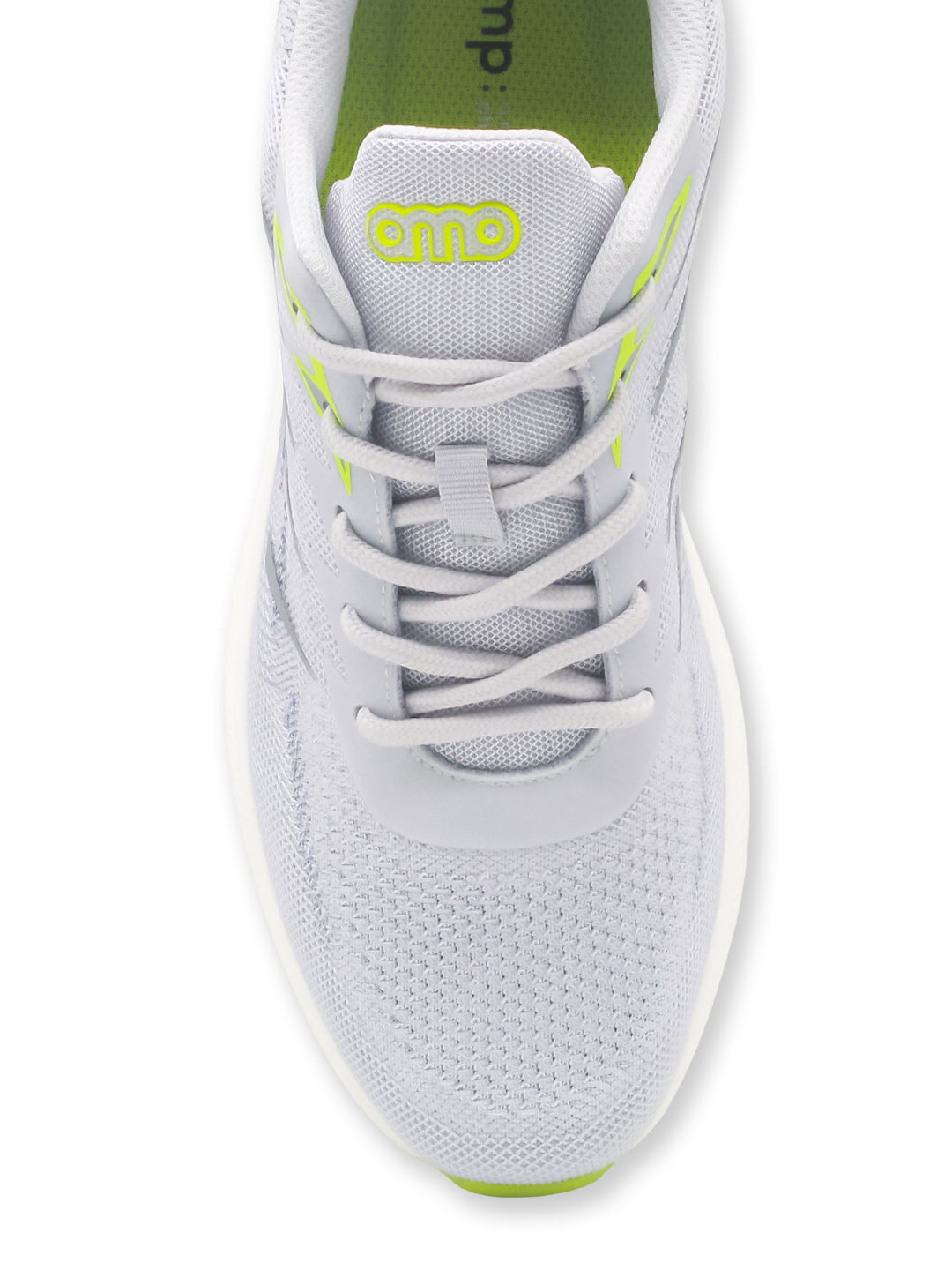 Amp Men’s Knitted Lace-Up Sneakers AM029-GREY