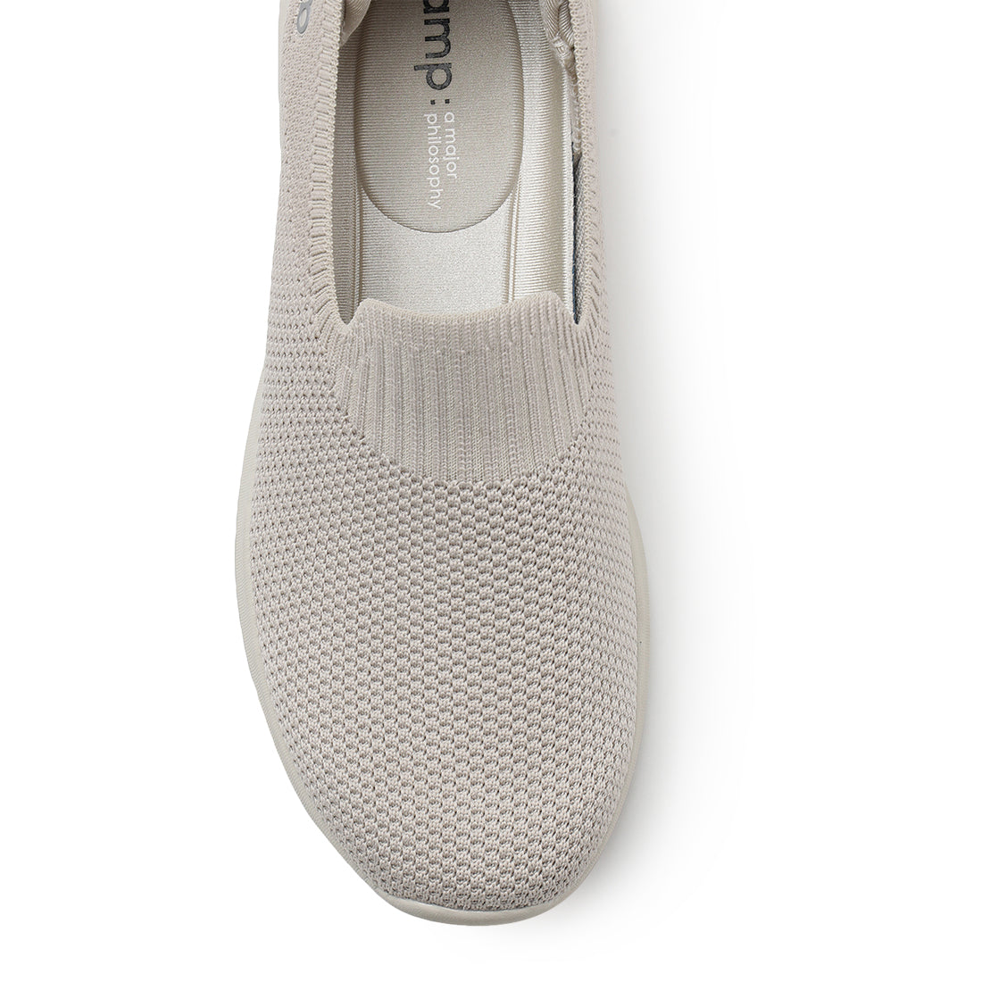 Amp Women’s Knitted Slip-On Sneakers AW012-BEIGE