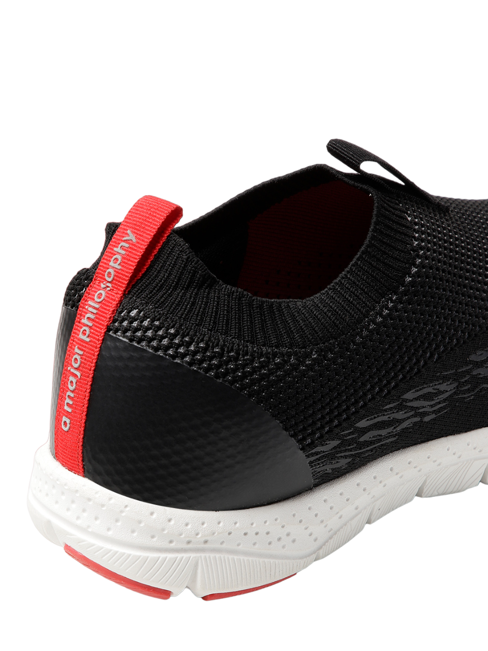 Amp Men’s Knitted Slip-On Sneakers AM001-BLACK