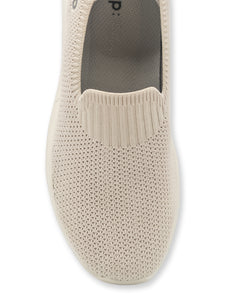 Amp Women’s Knitted Slip-On Sneakers AW034-BEIGE