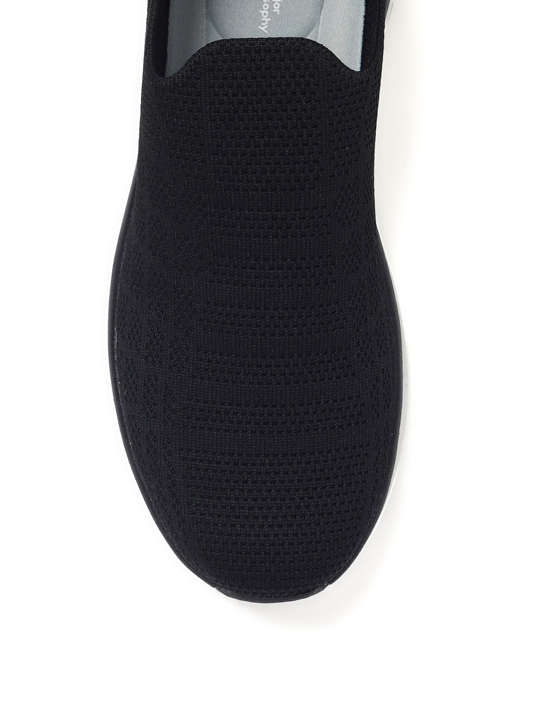 AMP MENS KNITTED SLIPON SNEAKERS AM039 BLACK