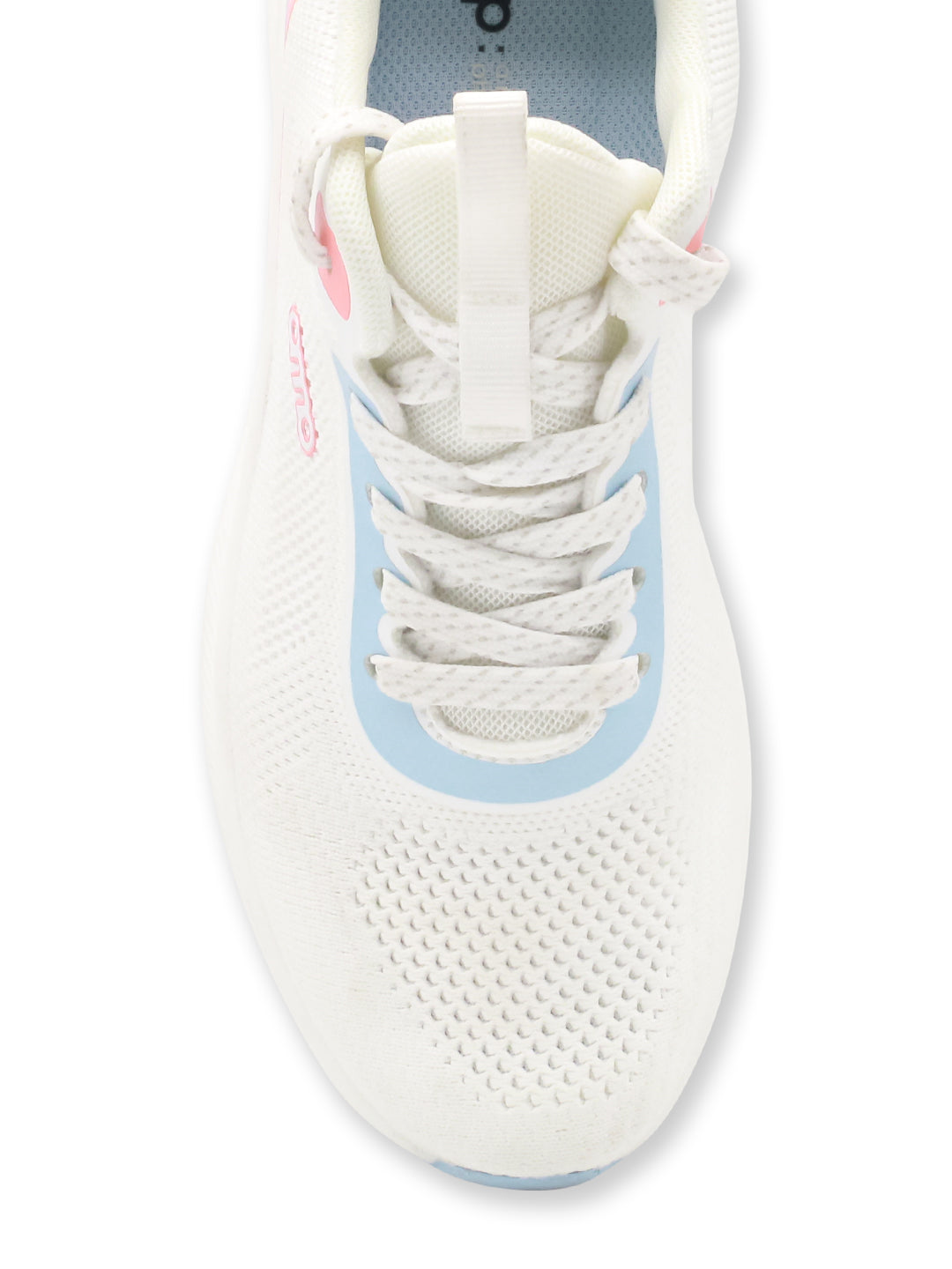 Amp Women’s Knitted Lace-Up Sneakers AW031-WHITE