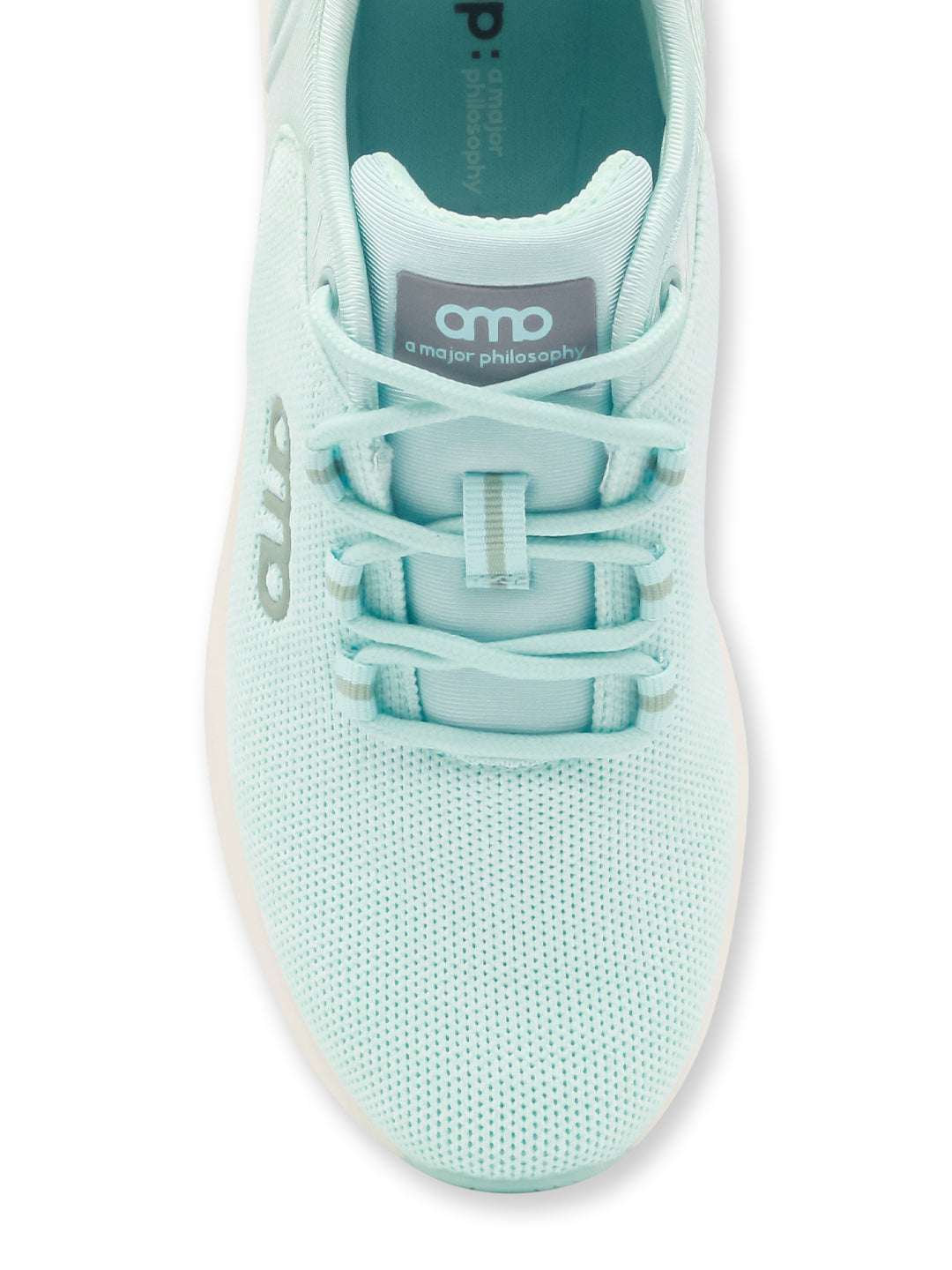 Amp Women’s Knitted Lace-Up Sneakers AW040-TURQUOISE