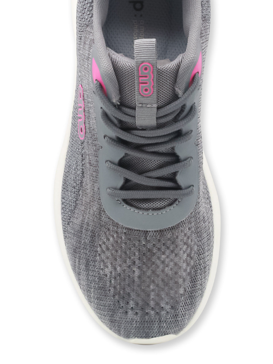 Amp Women’s Knitted Lace-Up Sneakers AW032-GREY