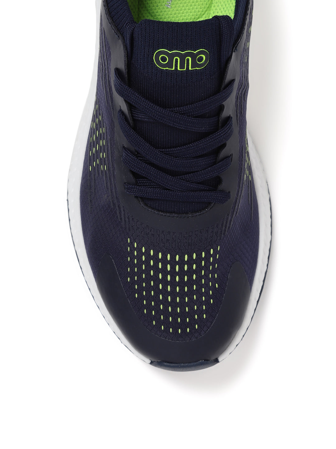 Amp Men’s Knitted Sports Lace-Up Sneakers AM035-NAVY