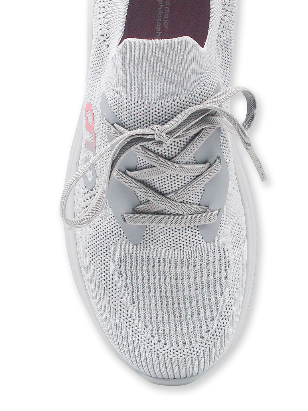 Amp Women’s Knitted Lace-Up Sneakers AW029-GREY