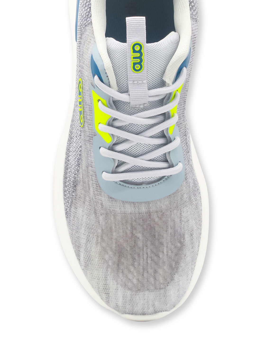 Amp Men’s Knitted Lace-Up Sneakers AM025-GREY