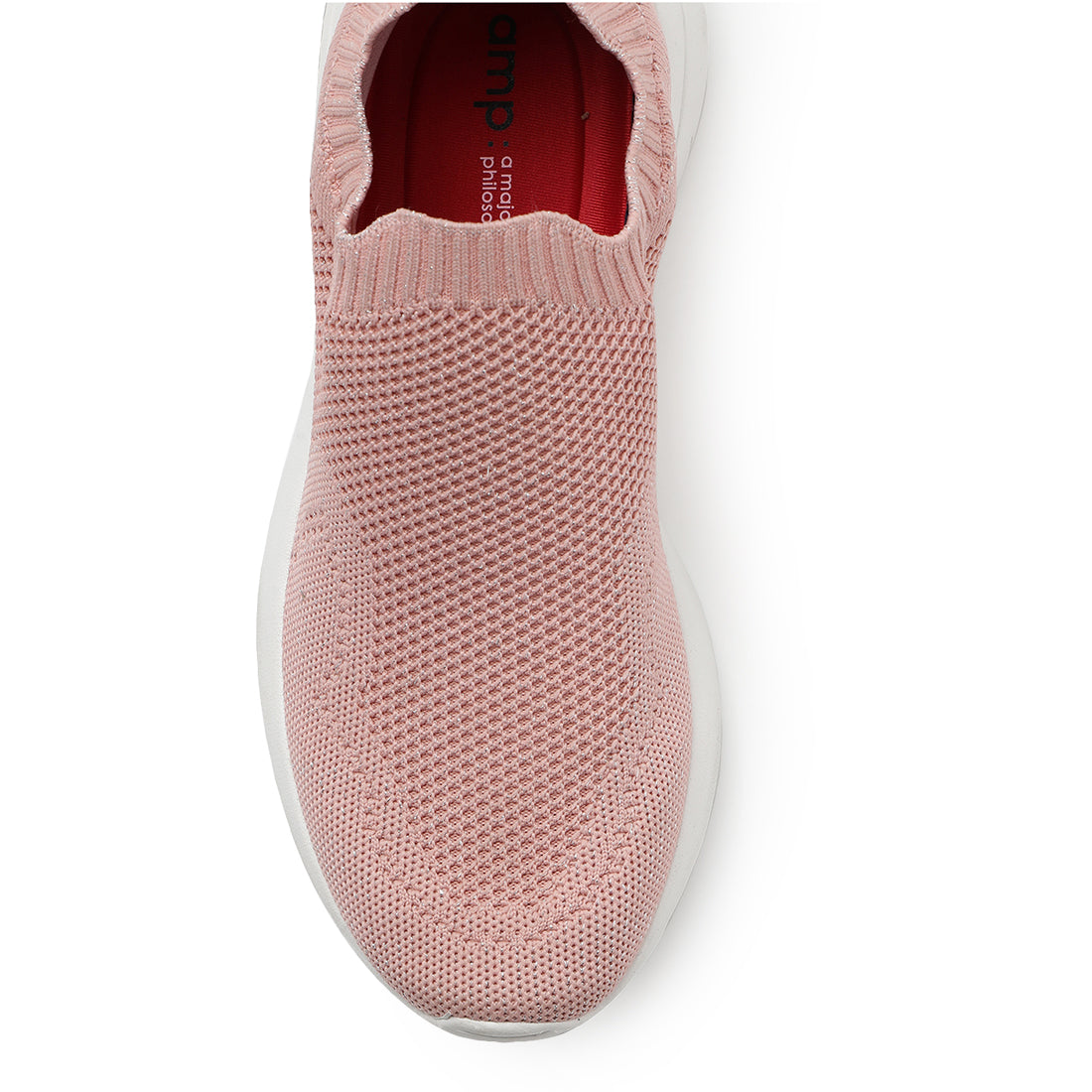 Amp Women’s Knitted Slip-On Sneakers AW007-PINK