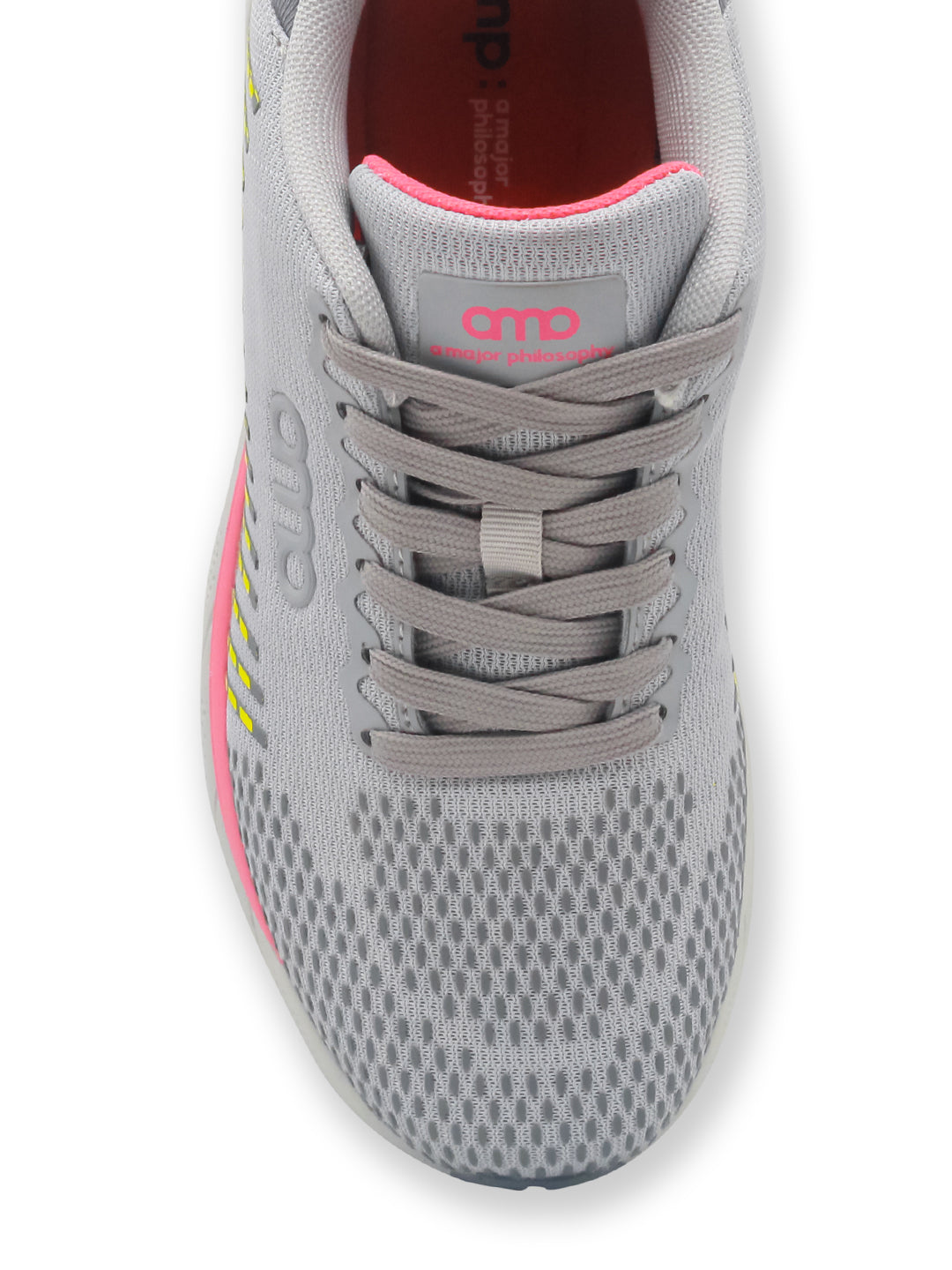 Amp Women’s Knitted Lace-Up Sneakers AW041-GREY