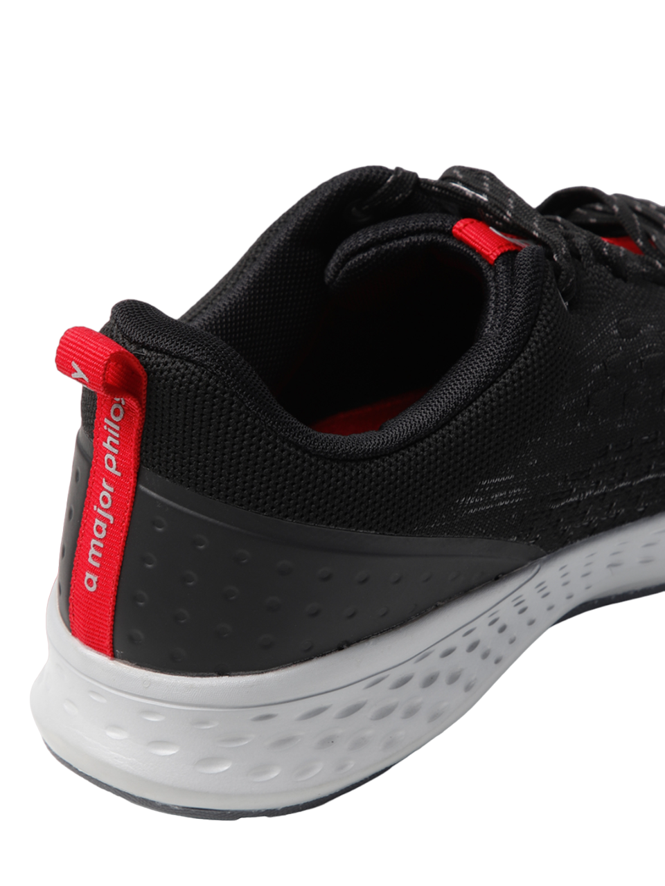 Amp Men’s Knitted Lace-Up Sneakers AM002-BLACK