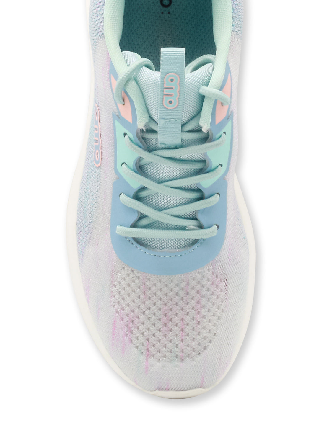 Amp Women’s Knitted Lace-Up Sneakers AW032-LIGHT BLUE