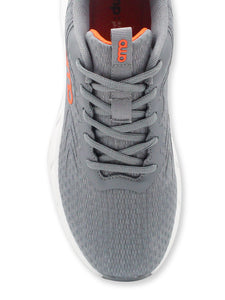 Amp Men’s Knitted Lace-Up Sneakers AM033-CHARCOAL