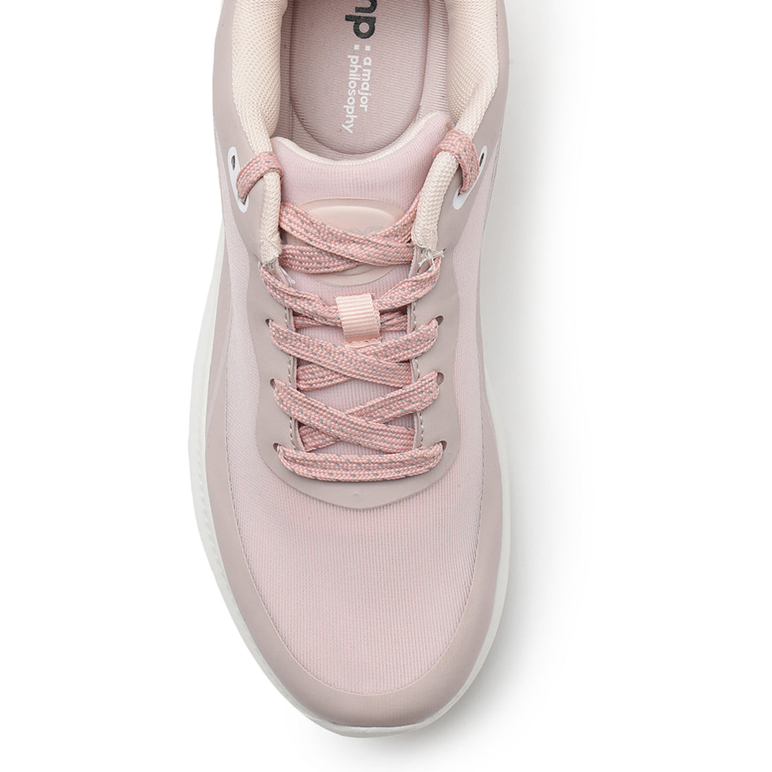 Amp Women’s Knitted Lace-Up Sneakers AW010-LIGHT PINK