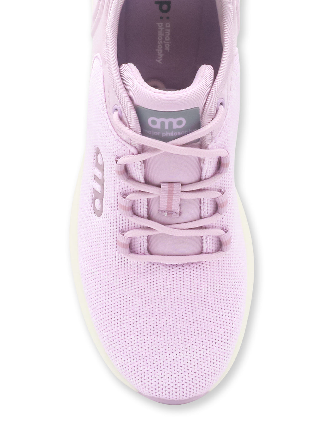 Amp Women’s Knitted Lace-Up Sneakers AW040-MAUVE