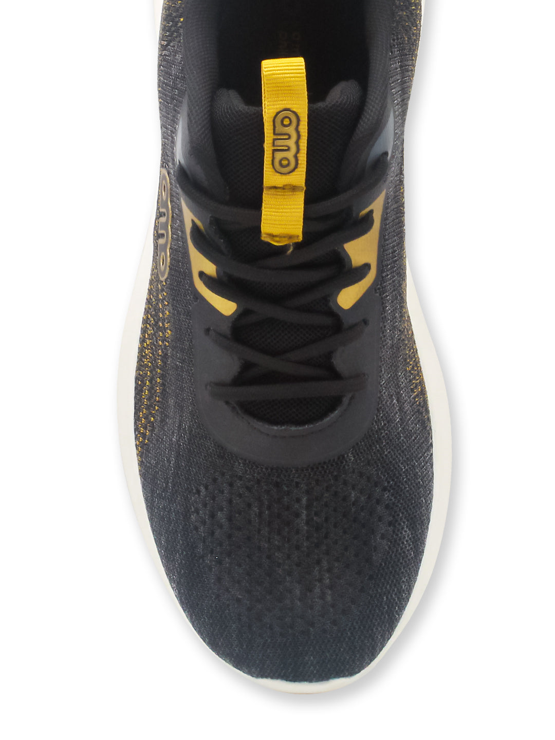 Amp Men’s Knitted Lace-Up Sneakers AM025-BLACK