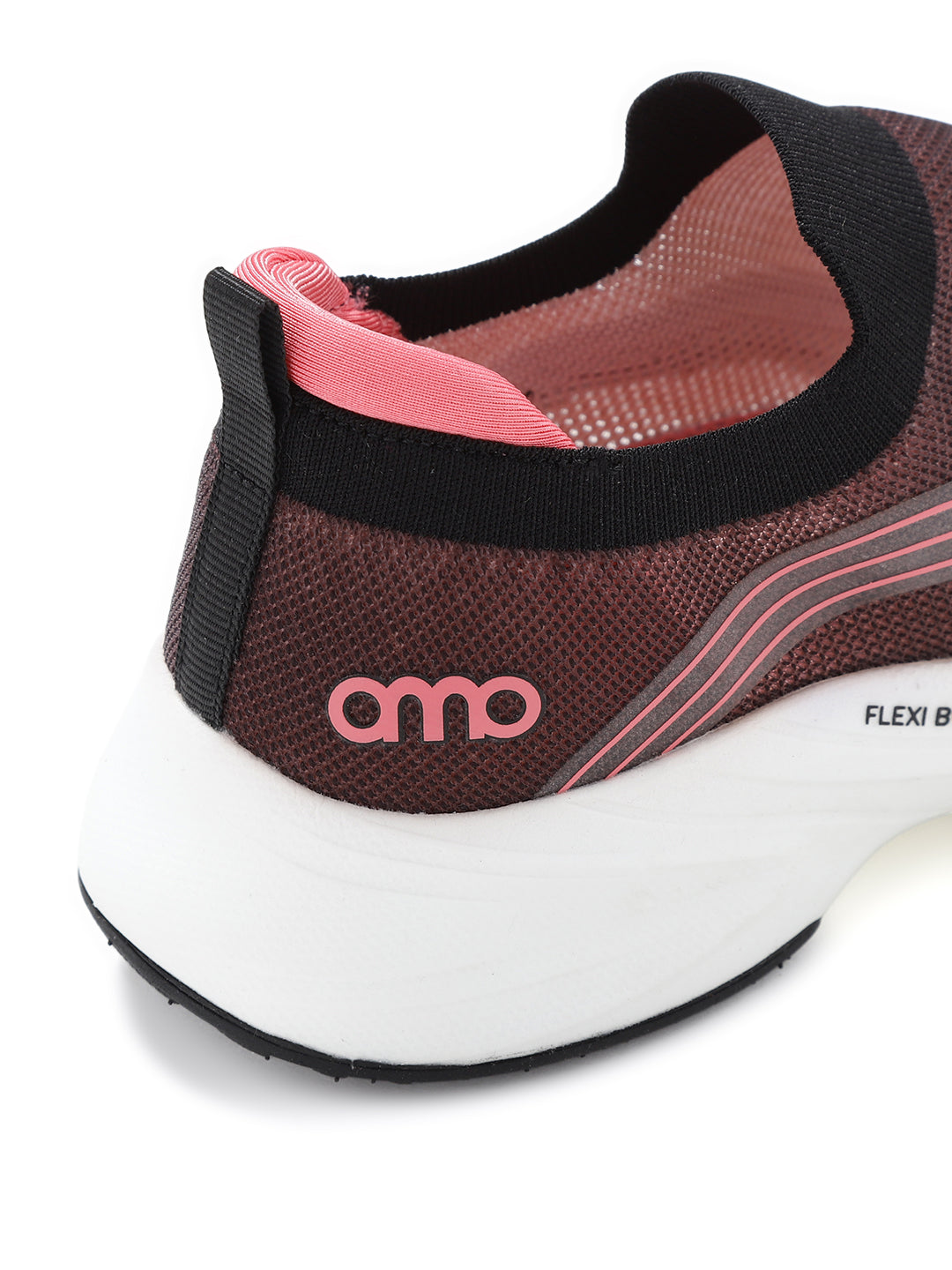 AMP WOMENS KNITTED SLIP-ON SNEAKERS AW058-BLACK