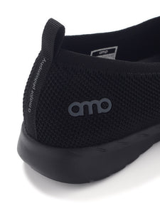 Amp Women’s Knitted Slip-On Sneakers AW057-BLACK