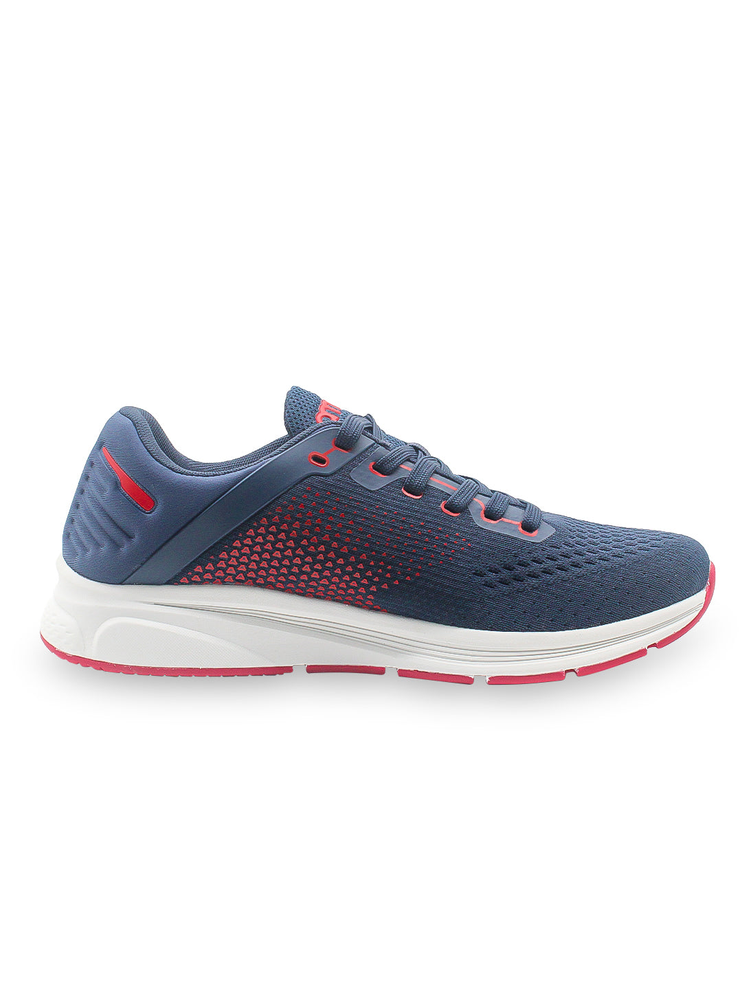 Navy Knit White Knit Running Shoes SOFTRIDE Flex Knit Slip-On
