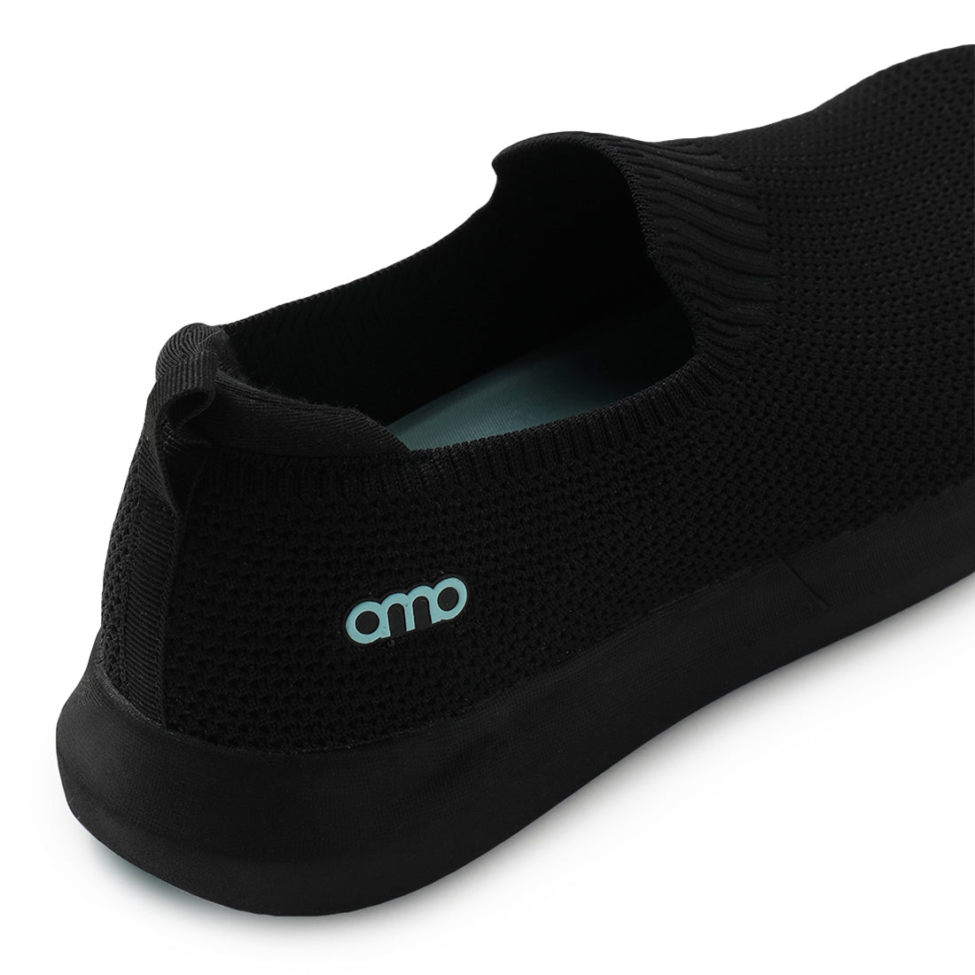 Amp Women’s Knitted Slip-On Sneakers AW012-BLACK